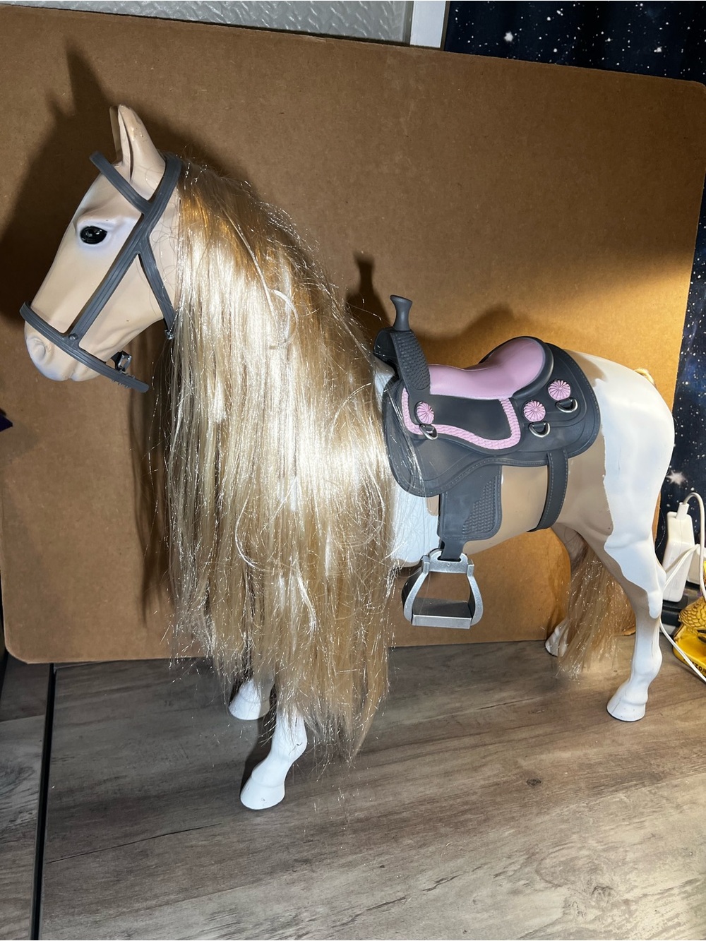 Our Generation by Battat Palomino Horse Hair Play Toy 19.5”H